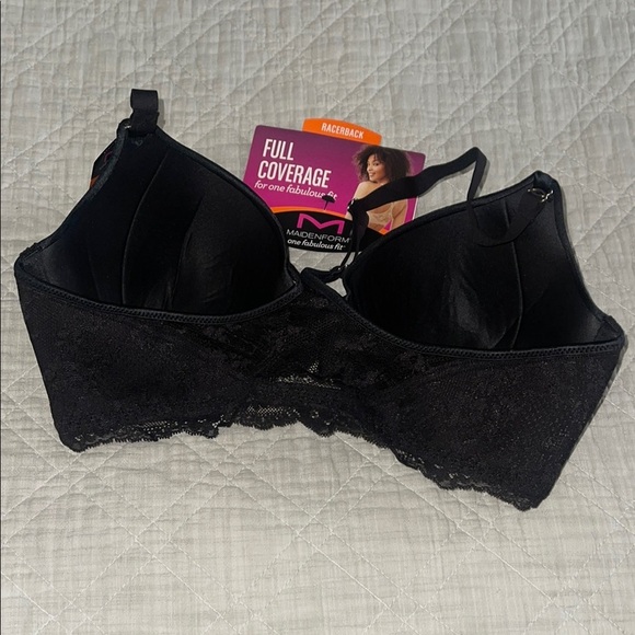 Maidenform Black Full Coverage Bra with Molded Cups - Picture 4 of 6